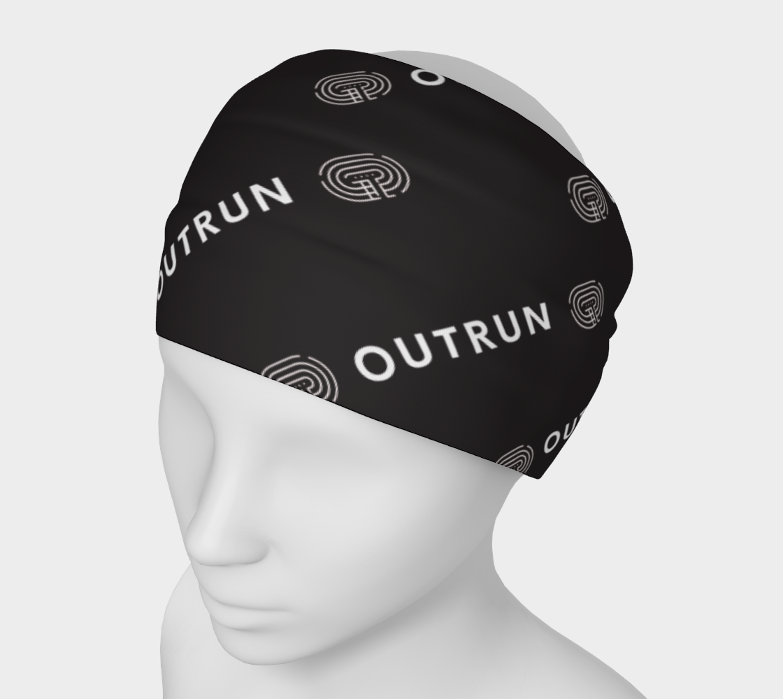 black headband, running, startline, outrun diagonal